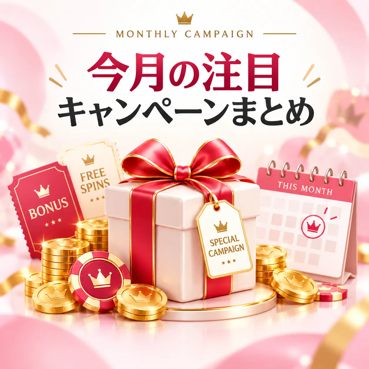 今月の注目ボーナスまとめの記事サムネイル